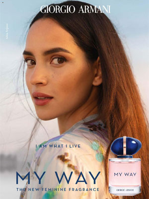 Adria Arjona Giorgio Armani My Way celebrity Ad