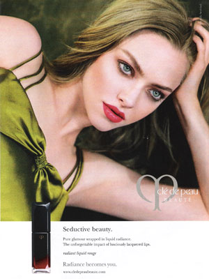 Amanda Seyfried Cle de Peau Beaute Ad