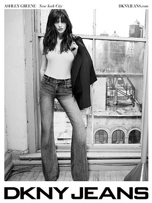 Ashley Greene DKNY Jeans celebrity endorsement ads