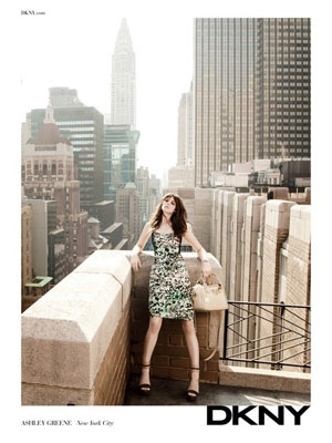 Ashley Greene DKNY celebrity endorsement ads