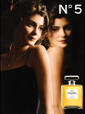 Audrey Tautou Chanel No5 perfume celebrity endorsements