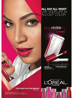 Beyonce Loreal 2013 beauty ads