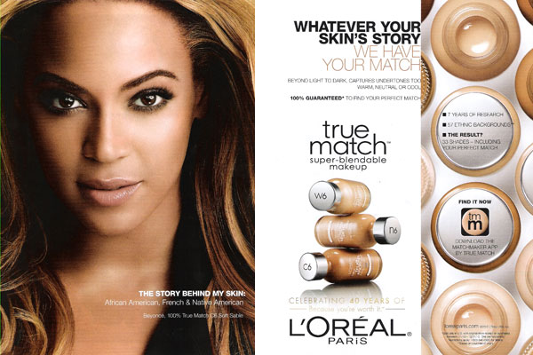 Beyonce Loreal celebrity endorsement ads