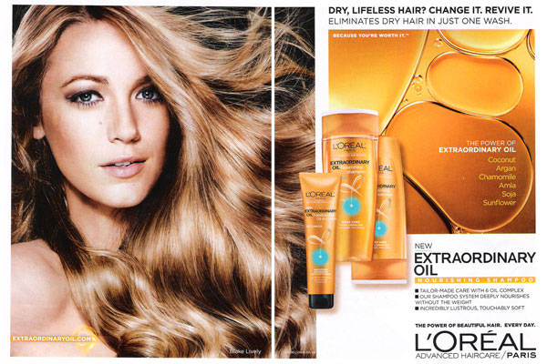 Blake Lively - L'Oreal Extraordinary Oil