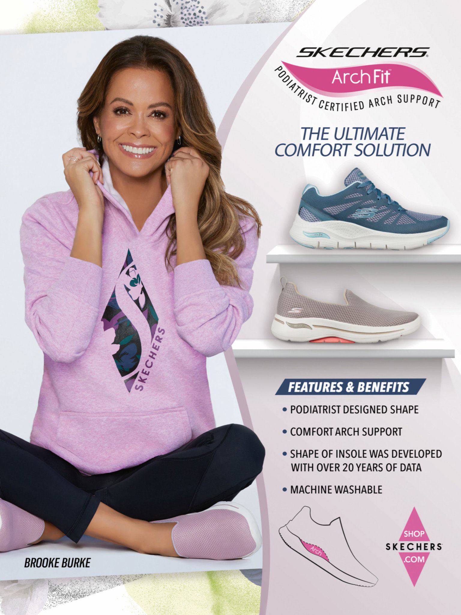 skechers with support