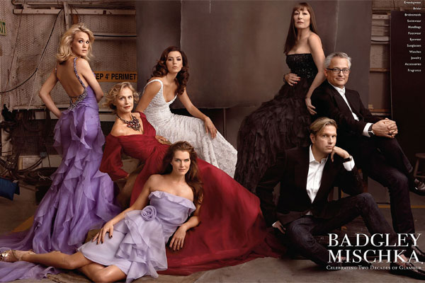 Brooke Shields for Badgley Mischka