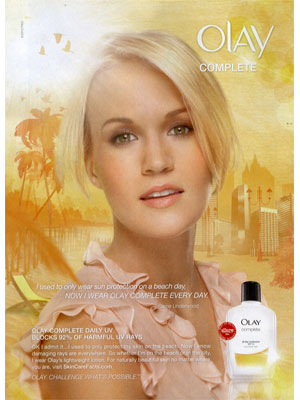 Carrie Underwood for Olay Complete