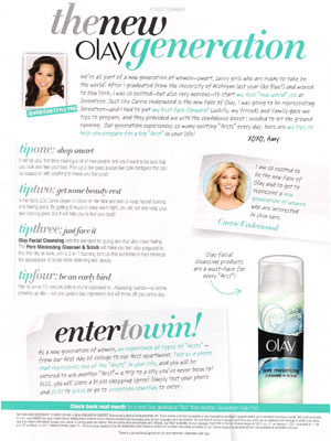 Carrie Underwood for Olay celebrity beauty endorsements