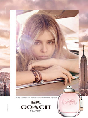 Chloe Grace Moretz Coach celeb fragrance ads