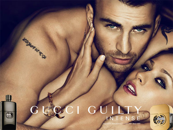 Chris Evans  for Gucci Guilty Intense Perfume