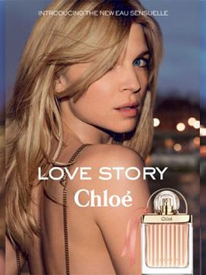 Clemence Poesy Love Story Chloe Eau Sensuelle