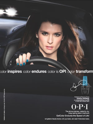 Danica Patrick OPI GelColor celebrity ads