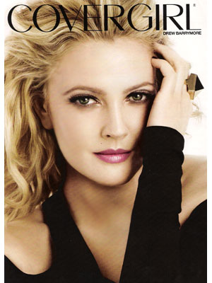 Drew Barrymore CoverGirl celebrity endorsement ads
