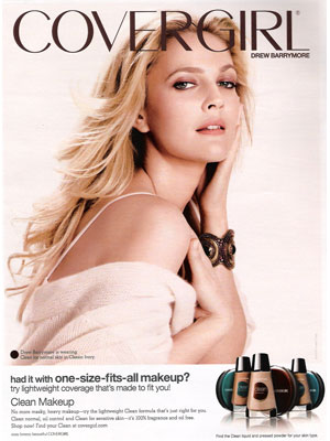 Drew Barrymore for CoverGirl Clean Makeup