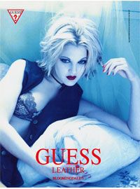 Drew Barrymore, Guess Leather