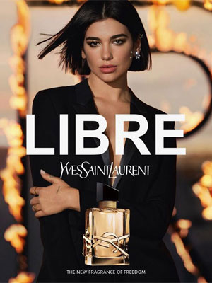 Dua Lipa YSL Libre perfume ads
