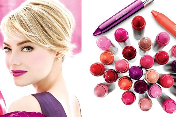 Emma Stone Revlon Colorburst Crayon celebrity beauty ads