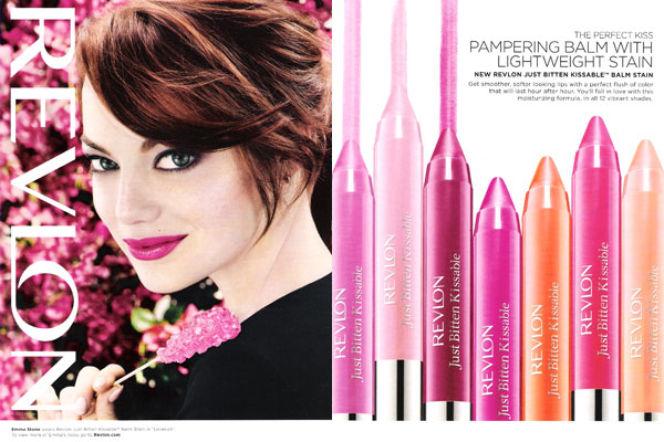 Emma Stone Revlon lipstick celebrity endorsements