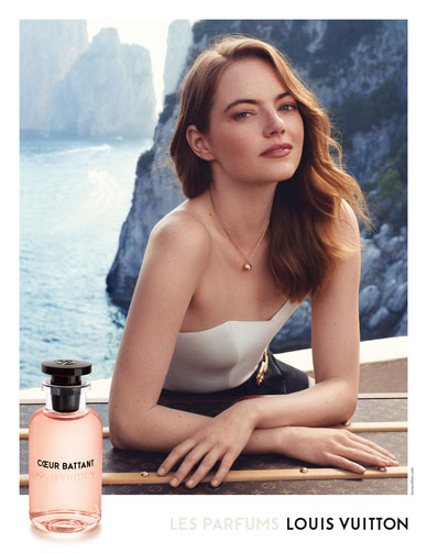 LOUIS VUITTON Fragrance 1-Page Magazine PRINT AD 2019 EMMA STONE