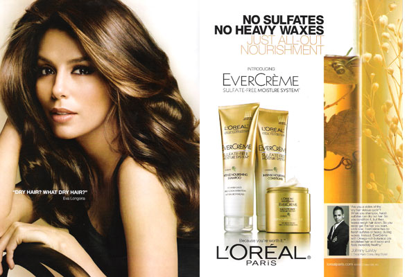 Eva Longoria Loreal celebrity endorsement ads