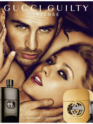 Evan Rachel Wood Gucci Guilty perfume celebrity endorsement ads Chris Evans