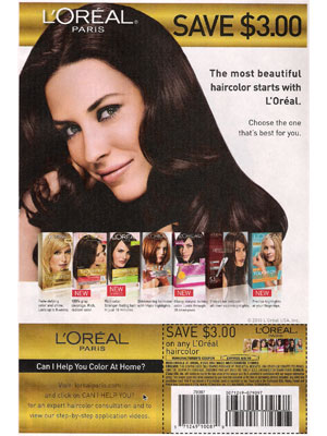 Evangeline Lilly for L'Oreal Haircolor