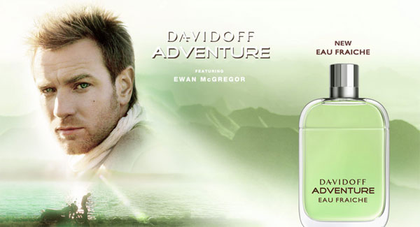 Ewan McGregor Davidoff Adventure Eau Fraiche celebrity endorsements