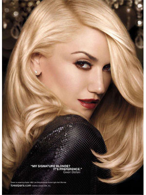 Gwen Stefani Loreal celebrity endorsement ads