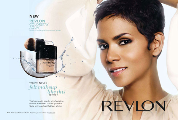 Halle Berry for Revlon makeup celebrity beauty endorsements