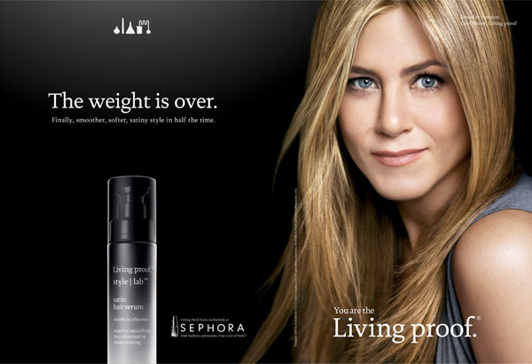 Jennifer Aniston for Living proof Serum