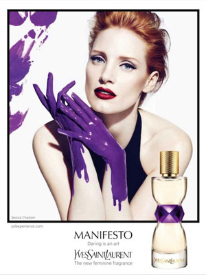 Jessica Chastain YSL celebrity endorsements