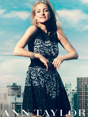 Kate Hudson for Ann Taylor celebrity endorsement ads
