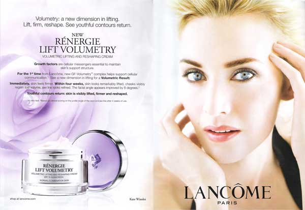 Kate Winslet for Lancome cosmetics