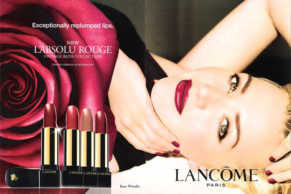Kate Winslet for Lancome cosmetics