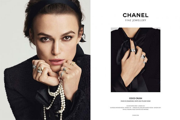 Keira Knightley Chanel Jewelry 2016
