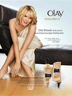 Kim Cattrall Olay Total Effects celebrity endorsements