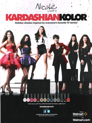 Kim Kardashian Kolor OPI celebrity endorsements