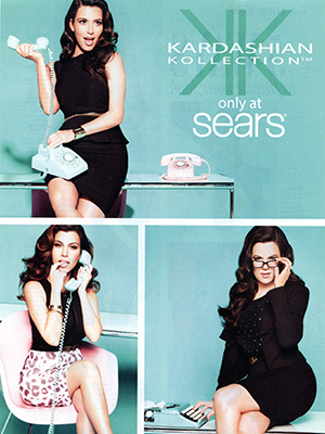 Kim Kardashian Kollection celebrity fashion ads