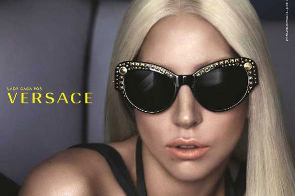 Lady Gaga for Versace Spring 2014