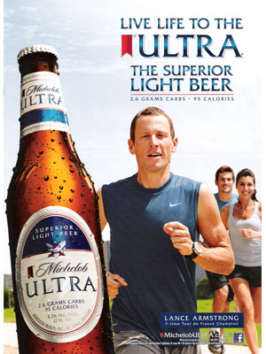 Lance Armstrong for Michelob beer