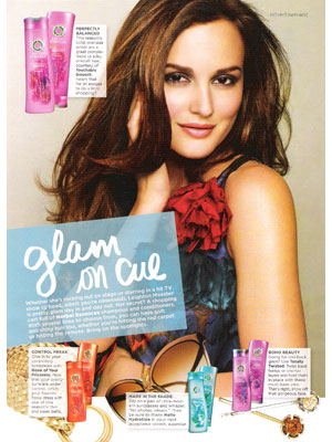 Leighton Meester Herbal Essences celebrity endorsed beauty products