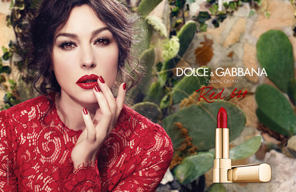 Monica Belluci Dolce and Gabbana celebrity beauty