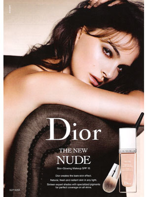 Natalie Portman Dior Diorskin Nude celebrity endorsements