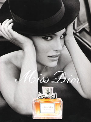 Natalie Portman Miss Dior perfume celebrity endorsement ads
