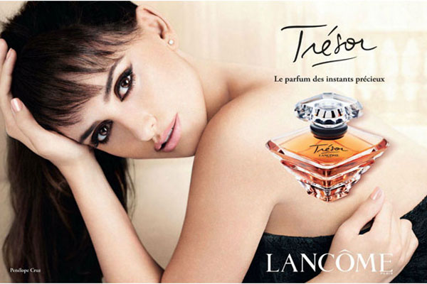 Penelope Cruz Lancome Tresor celebrity endorsement ads