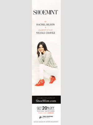 Rachel Bilson Shoemint celebrity endorsement ads