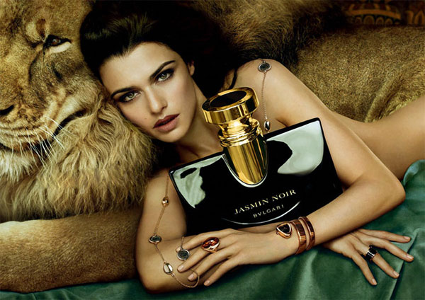 Rachel Weisz Bulgari Jasmin Noir perfume celebrity endorsements