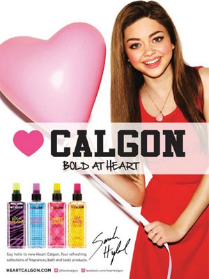 Sarah Hyland Calgon celebrity endorsement ads