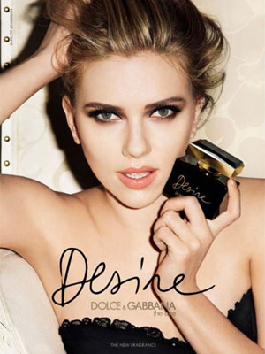 Scarlett Johansson Dolce & Gabbana The One Desire Perfume