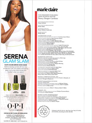 Serena Williams for OPI nail polish